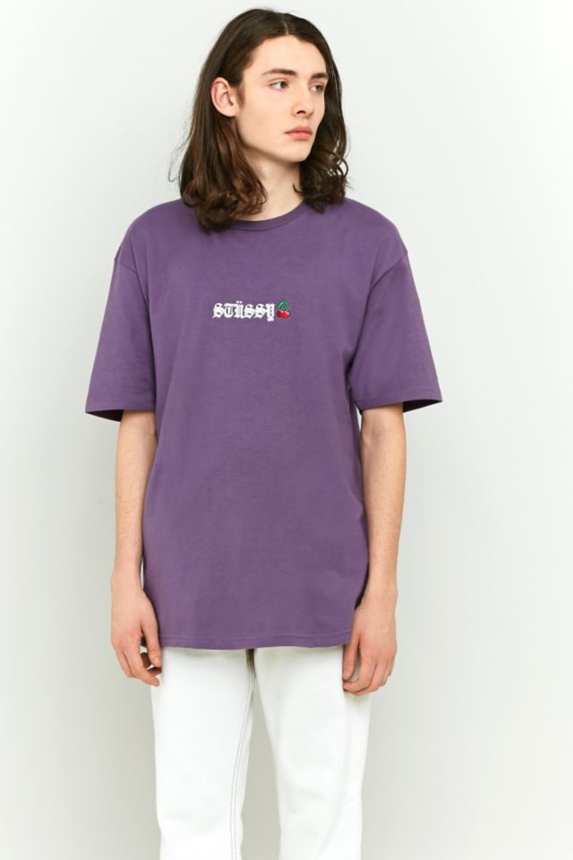 Stussy Cherry Embroidered T-shirt | Urban Outfitters UK