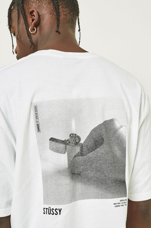 Stussy Catch A Fire White T-shirt #1
