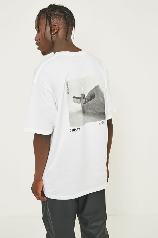 Stussy Catch A Fire White T-shirt #3