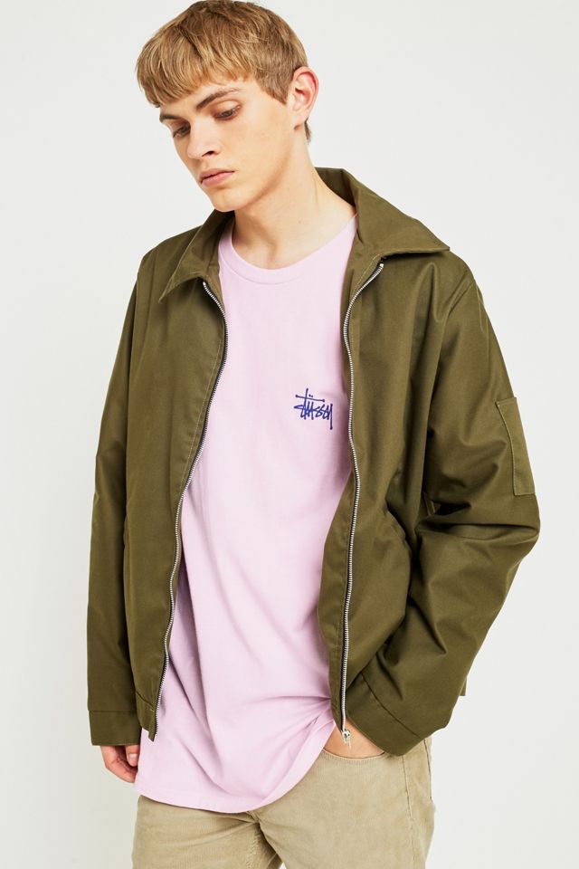 Stussy Basic Logo Light Lavender Short-Sleeve T-shirt #2