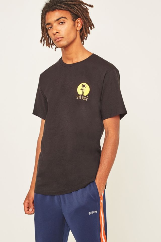 Stussy Sundown Black T-shirt | Urban Outfitters UK
