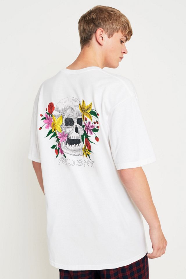 Stussy Hippie Skull White T-shirt #1