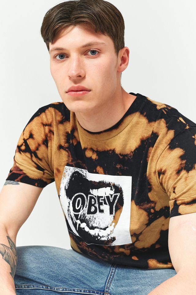 OBEY Screamer Bleach Spill T-shirt #2