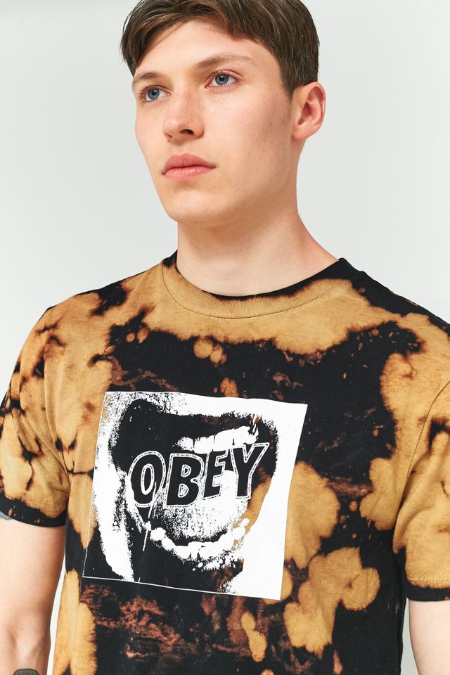 OBEY Screamer Bleach Spill T-shirt #5
