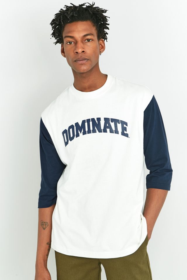 Dominate Jakarta Navy and Ecru 3/4 Sleeve T-shirt #2