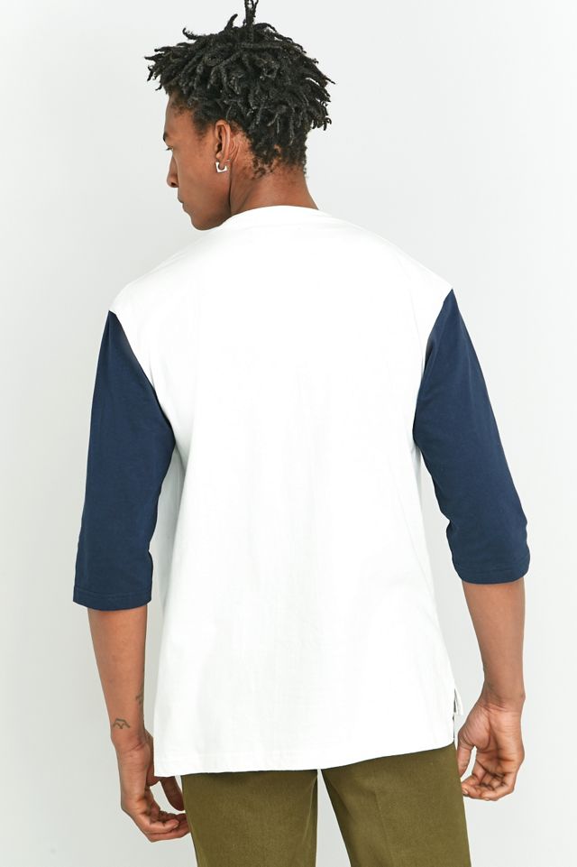 Dominate Jakarta Navy and Ecru 3/4 Sleeve T-shirt #3