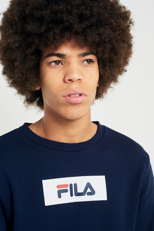 FILA Tommy Peacoat Logo Crewneck Sweatshirt #3