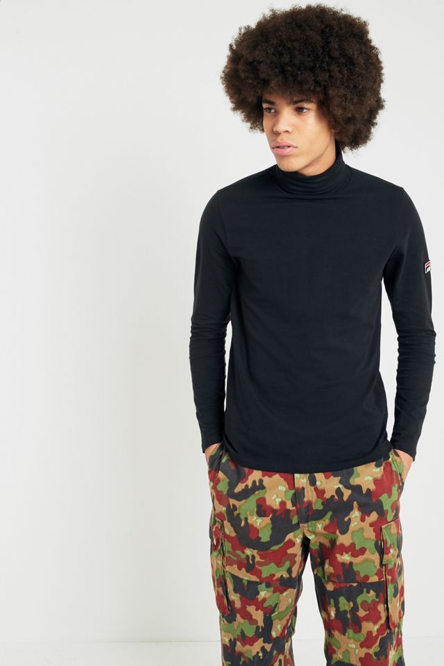 FILA 20th Black Cotton Rollneck Shirt #1