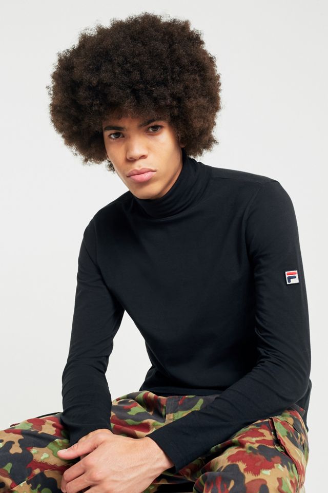 FILA 20th Black Cotton Rollneck Shirt #5