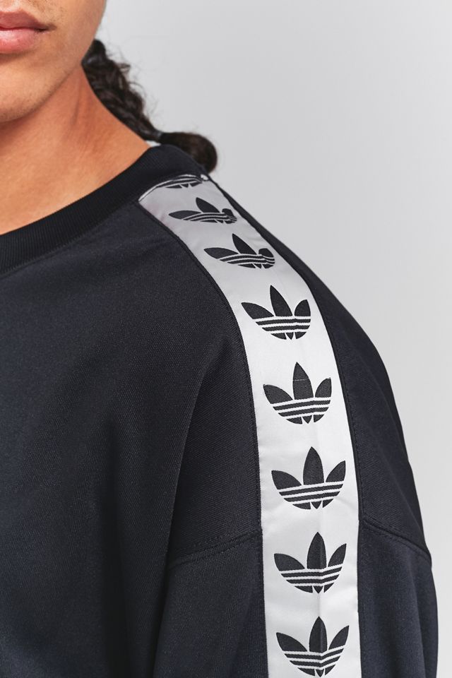 adidas TNT Black and White Taped Crewneck Sweatshirt #5