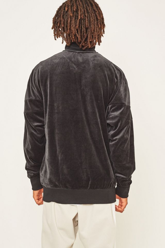 adidas Originals CLR84 Black Velour Track Top #3