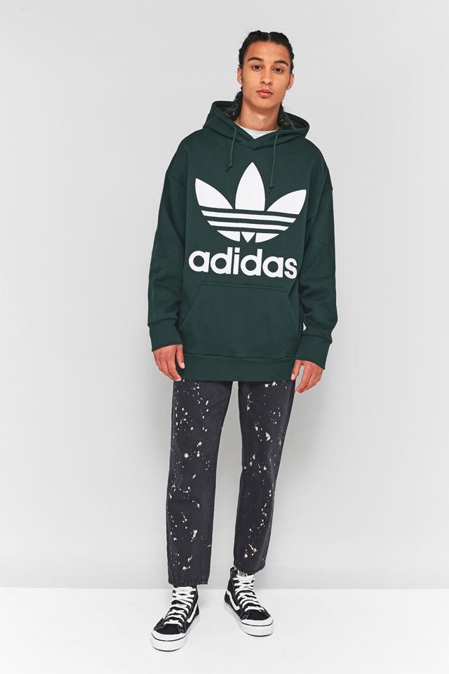 adidas Adicolor Oversized Green Night Hoodie #1