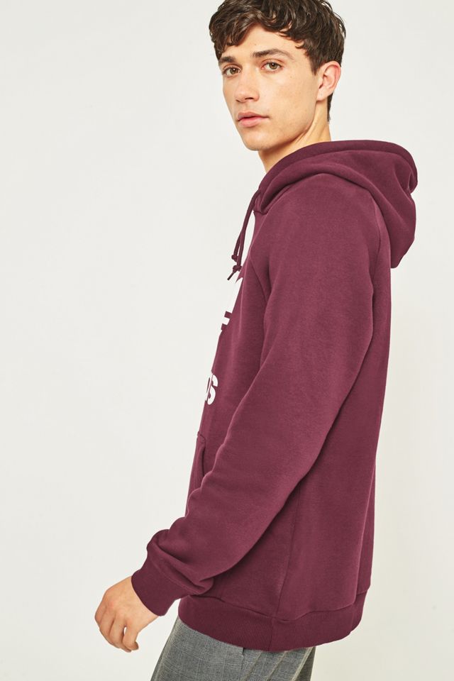 adidas Trefoil Logo Maroon Hoodie #3