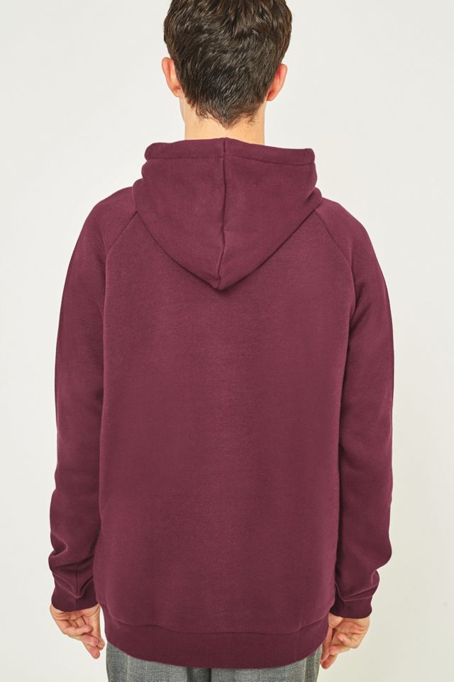 adidas Trefoil Logo Maroon Hoodie #4