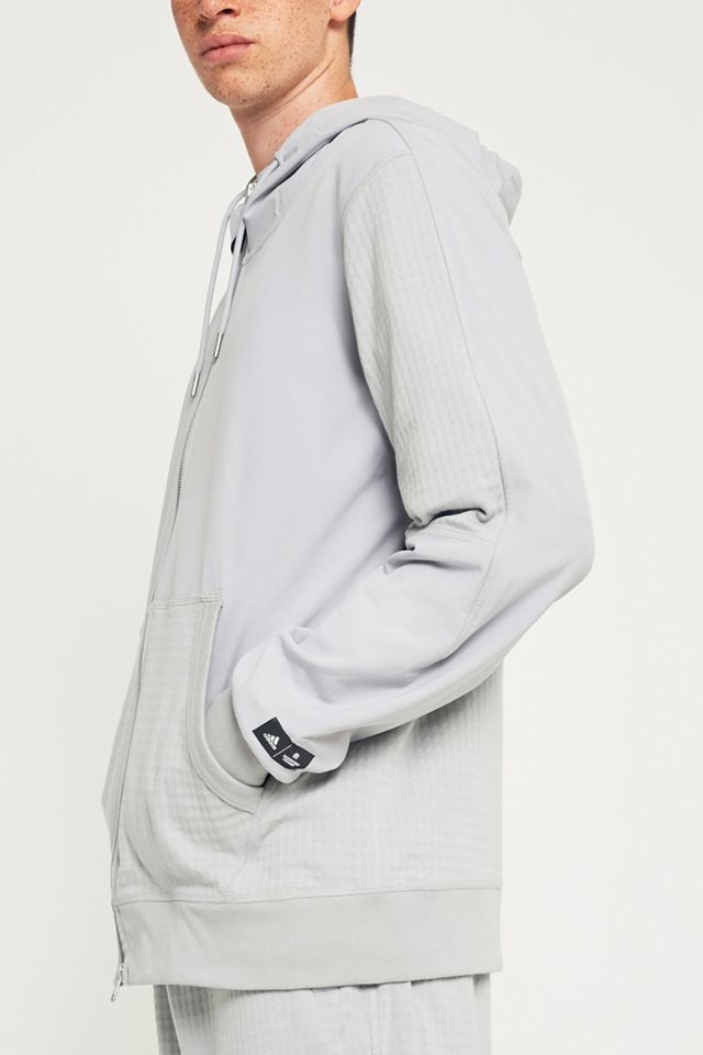 adidas x Reigning Champ Fleece Stone Full-Zip Hoodie #5