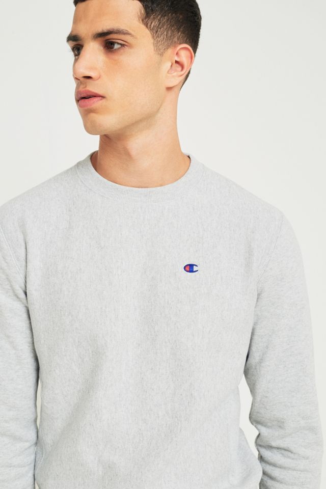 Champion Grau Reverse Weave Rundhalsausschnitt Sweatshirt #1