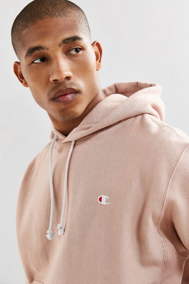 Champion reverse weave store hoodie sweatshirt in rose