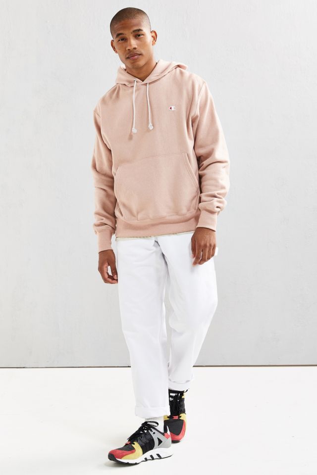 Champion reverse weave on sale hoodie sweatshirt rose