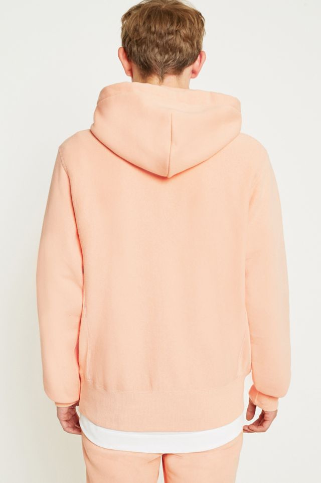 Peach color cheap champion hoodie