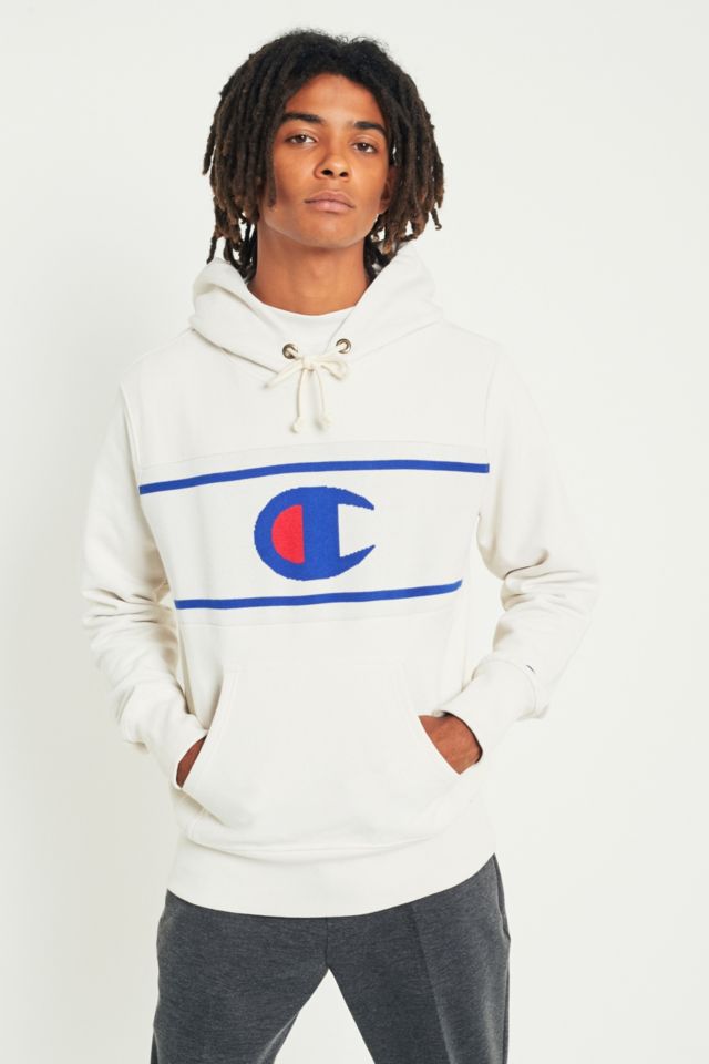 Champion & uo reverse best sale weave hoodie sweatshirt cream