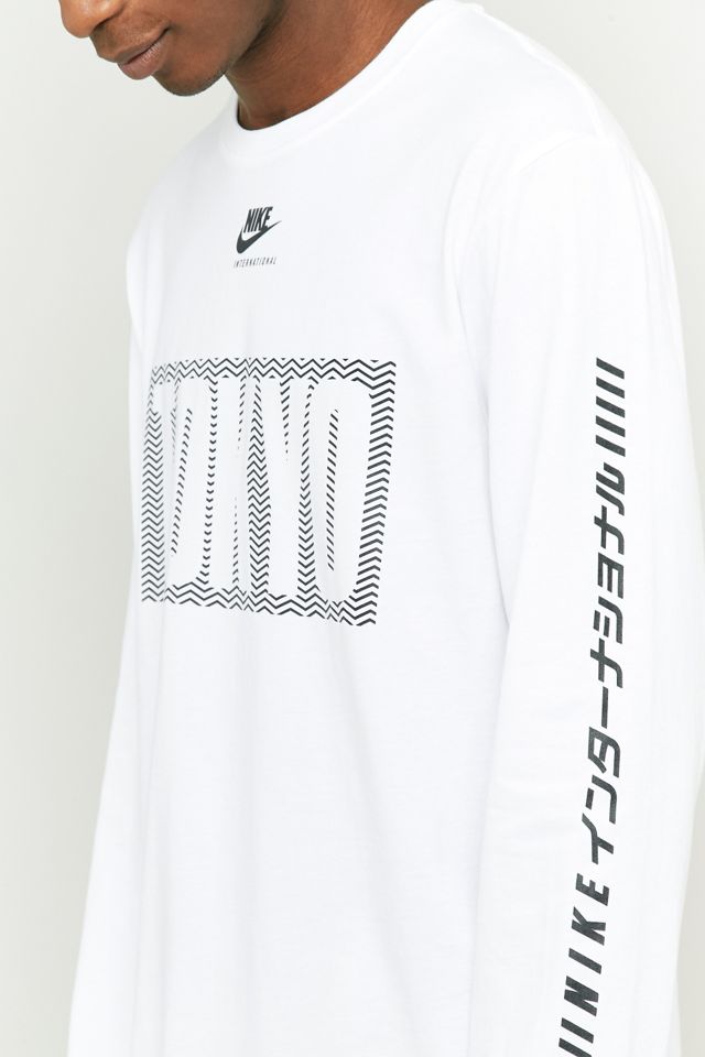 Nike International Long Sleeve Tokyo White T-shirt #2