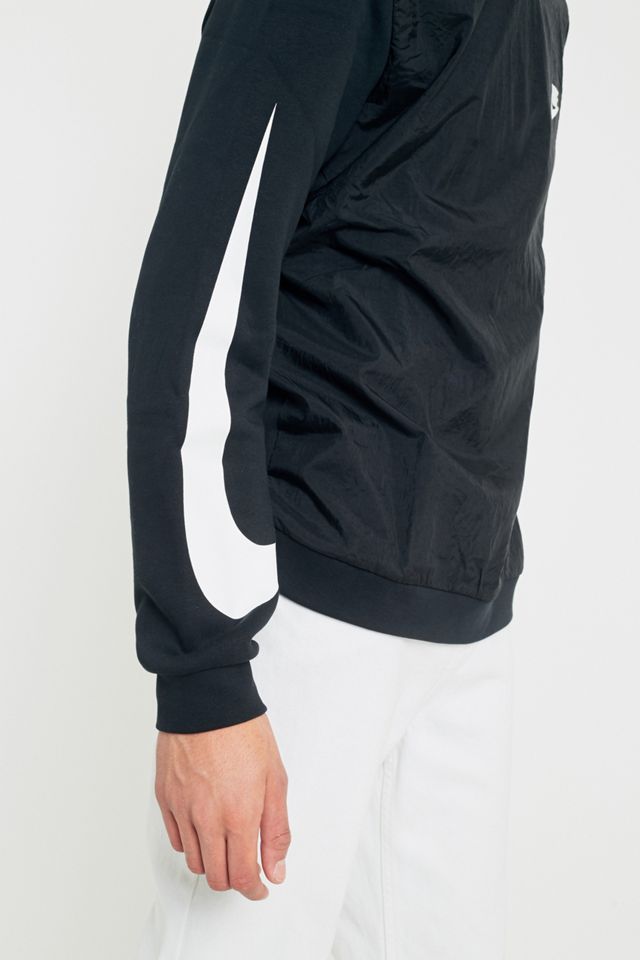 Nike Sportswear Black Crewneck Hybrid Fleece Sweatshirt #2
