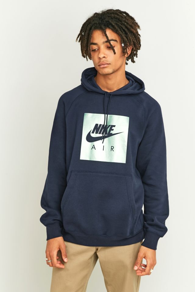 Nike Air Heritage Obsidian Navy Hoodie Urban Outfitters FR