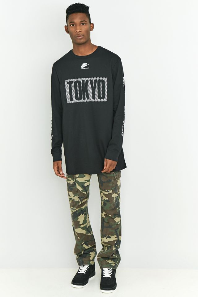 Nike International Long Sleeve Tokyo Black T-shirt #1