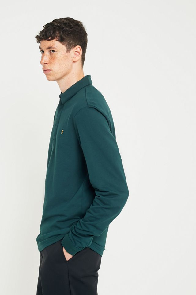 Farah Earlston Avocado Long-Sleeve Jersey Rugby Shirt #4