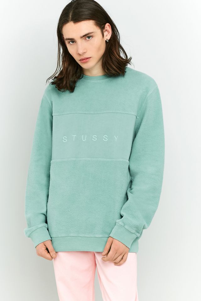 Stussy – Fleece-Sweatshirt mit Inside-Out-Bahn und