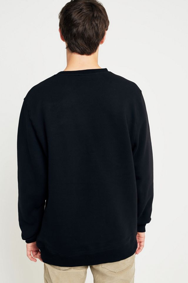 Stussy Shadow Applique Black Crewneck Sweatshirt #3