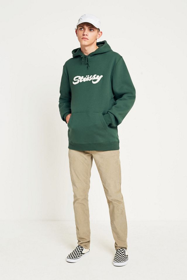 Stussy Chenille Applique Moss Hoodie #4