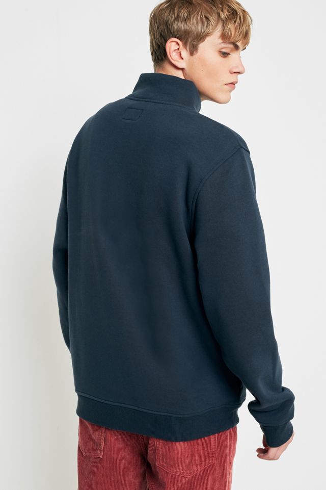 Stussy Embroidered Logo Quarter-Zip Mock Neck Sweatshirt #3