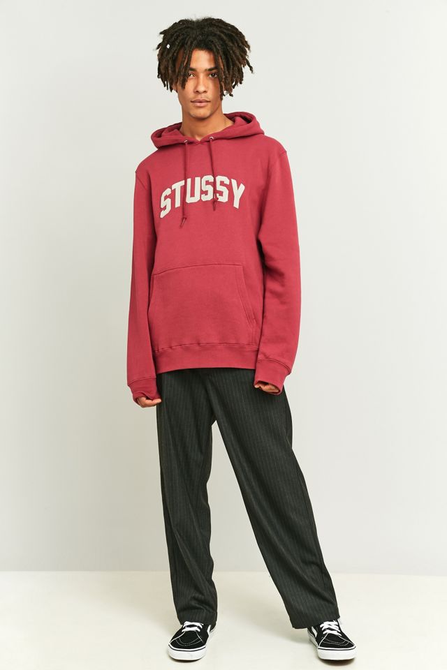 Stussy - Sweat à capuche Academy framboise #4