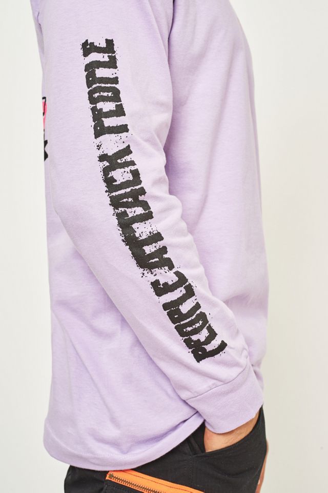 OBEY People Attack Lavender Long-Sleeve T-shirt #2