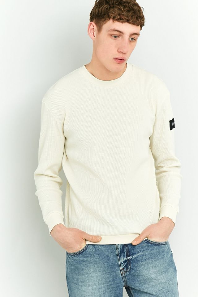 Rascals Mickey Off-White Long-Sleeve Waffle T-shirt #2
