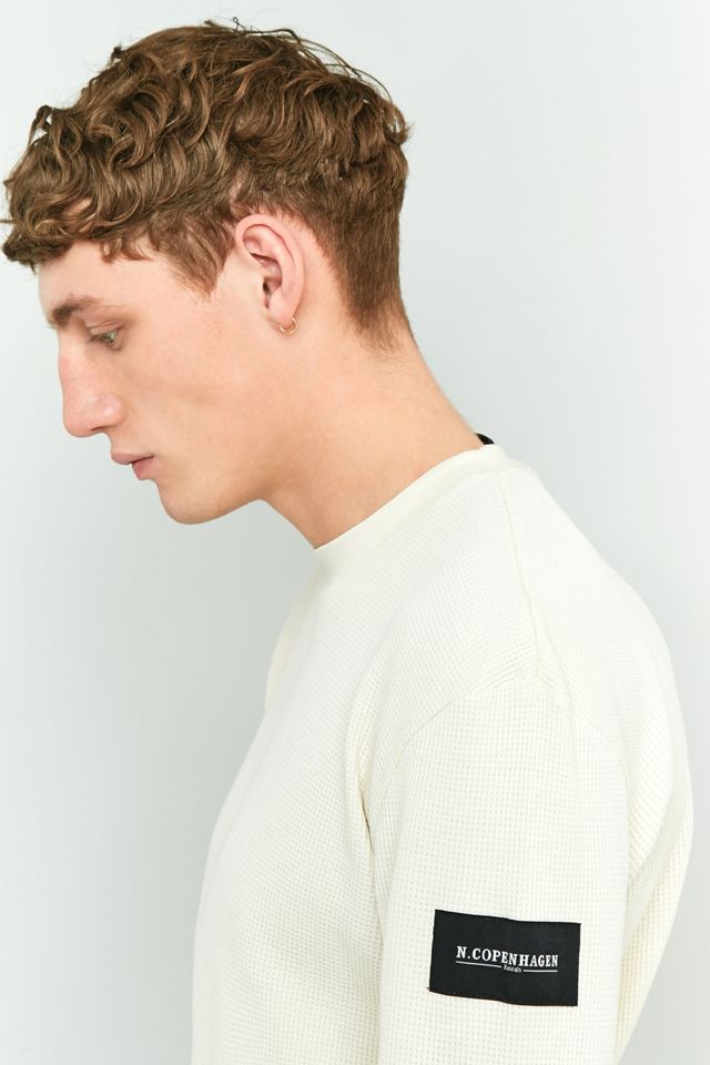 Rascals Mickey Off-White Long-Sleeve Waffle T-shirt #5