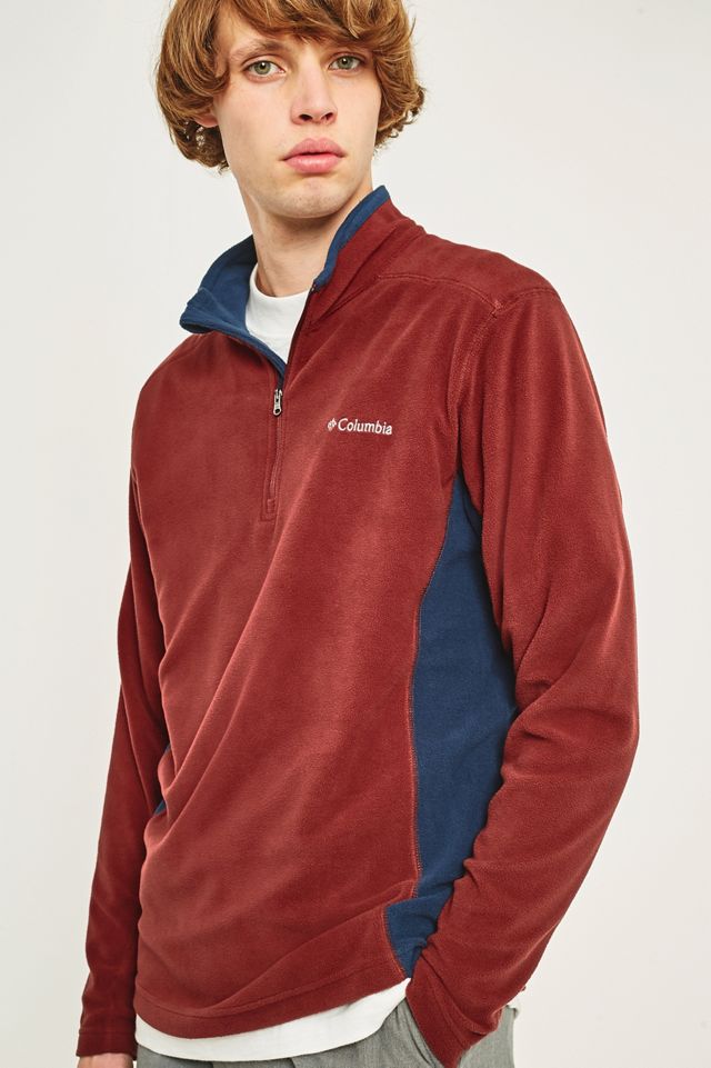 Columbia Klamath Rust Fleece Pullover Jacket | Urban Outfitters UK