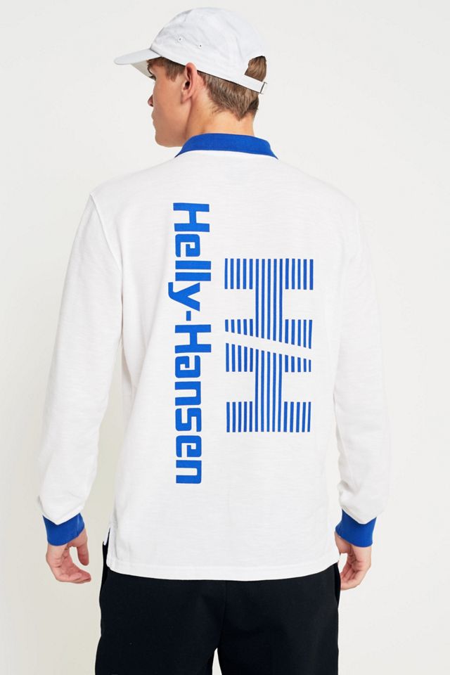 Helly Hansen White Rugby Logo Long-Sleeve Shirt #1