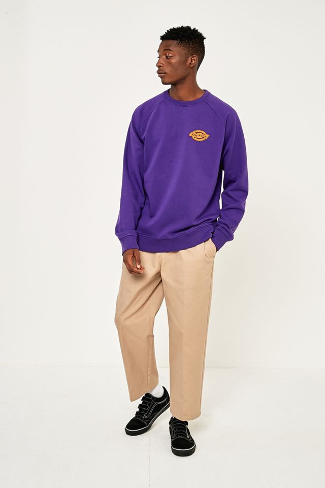 Dickies Briggsville Purple Logo Crewneck Sweatshirt Urban