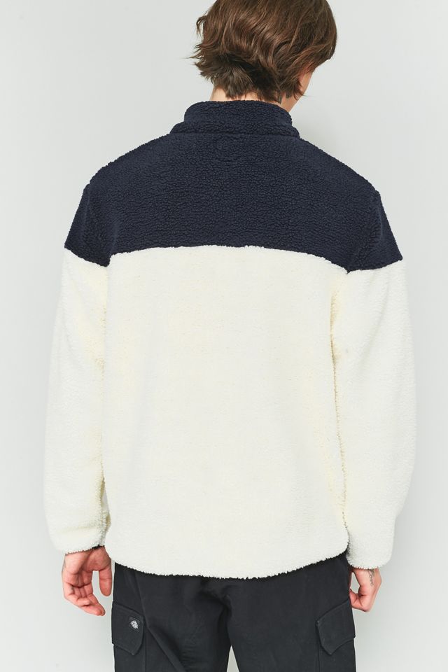 Dickies Bernville Ecru e Navy Felpa in pile #3