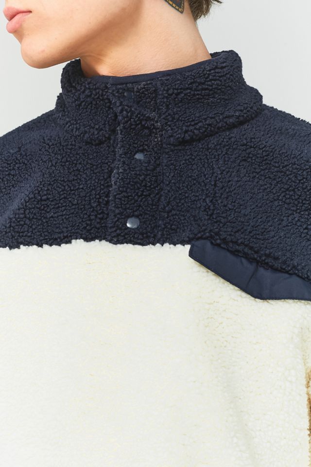 Dickies Bernville Ecru e Navy Felpa in pile #5