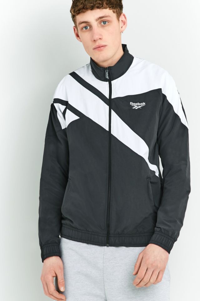 Reebok LF Vector Black and White Track Top Urban Outfitters UK