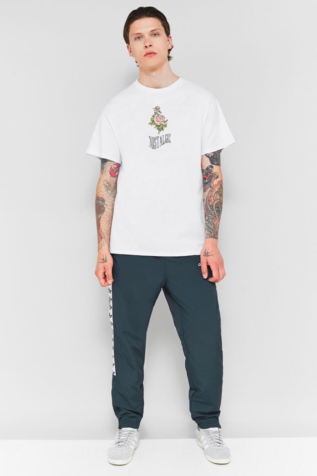 adidas TNT Night Green Taped Windbreaker Track Pants #4