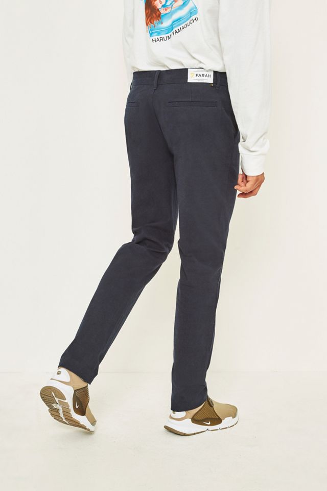 Farah Elm Steen Navy Trousers #4