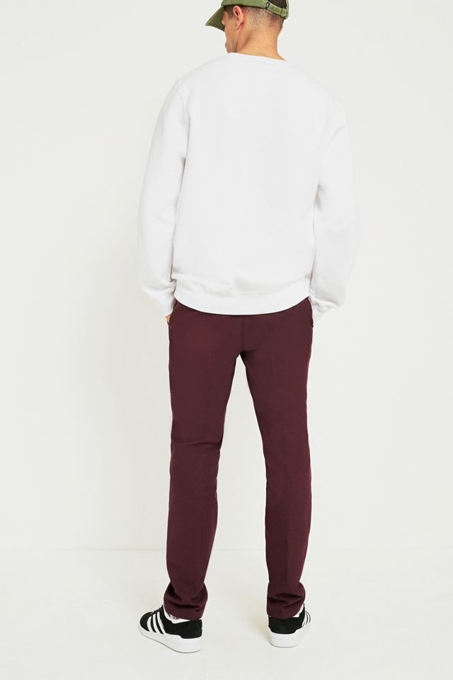 Farah Basset Hopsack Red Slim Fit Pantaloni #3