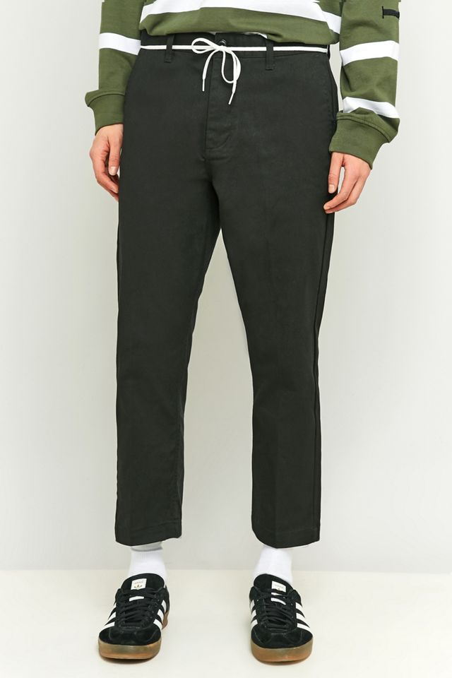 OBEY Straggler Flooded Black Trousers #2