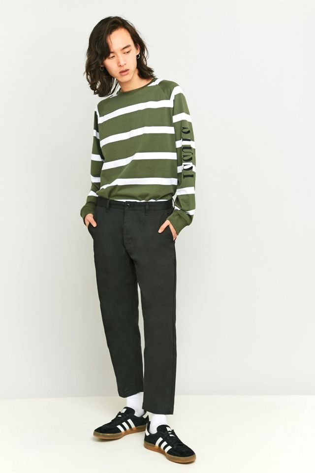 OBEY Straggler Flooded Black Trousers #4