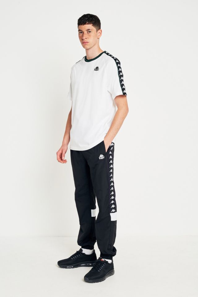 Kappa Black Taping Shell Track Pants | Urban Outfitters