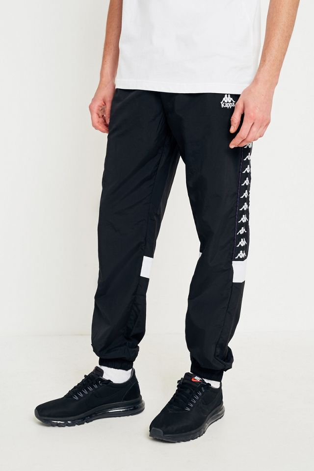 Kappa Black Taping Shell Track Pants | Urban Outfitters UK